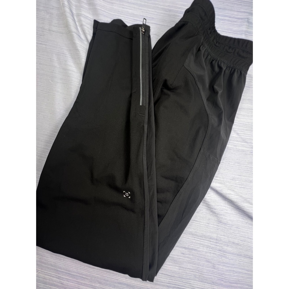 Lululemon Surge Hybrid Pants Black Mens Medium Tapered Reflective Zips Running